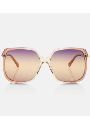 Chloe Logo oversized sunglasses