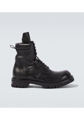Rick Owens Leather combat boots