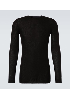 Rick Owens Ribbed-knit virgin wool sweater
