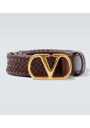 Valentino Garavani VLogo braided leather belt