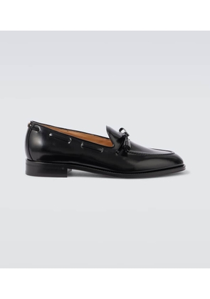 Valentino Garavani Bowshire polished leather loafers