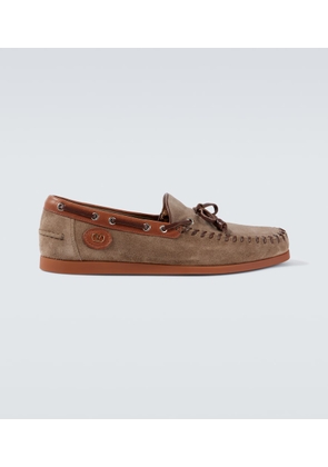 Valentino Garavani Palm Avenue suede boat shoes