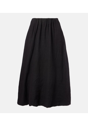 Velvet Rachelle linen midi skirt