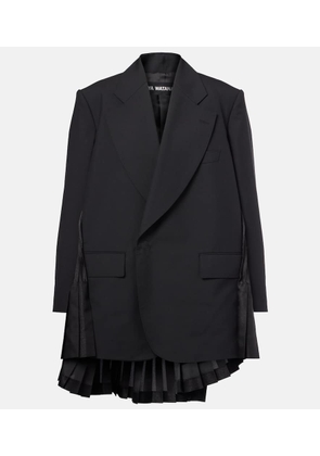 Junya Watanabe Pleated wool blazer dress