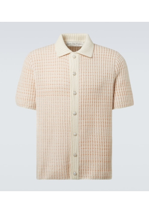 God's True Cashmere Noble waffle-knit cashmere polo shirt