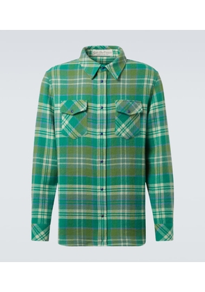 God's True Cashmere Hero tartan cashmere shirt