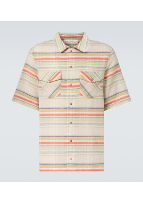 God's True Cashmere Seaside Gauze striped cashmere shirt