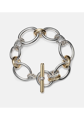 David Yurman DY MercerÂ® 18kt gold and sterling silver chain bracelet with diamonds