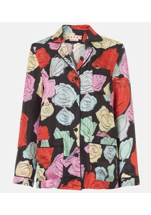 Marni Floral silk shirt
