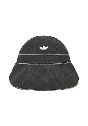 Adidas by Wales Bonner Bucket Hat in Dark Grey Heather - Charcoal. Size all.
