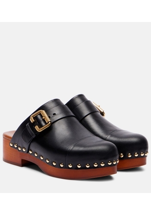 Chloe Jeannette embellished leather clogs