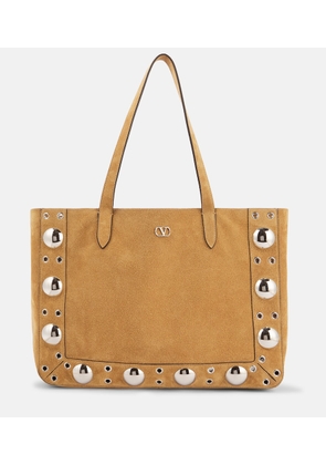 Valentino Garavani Nellcote Medium studded suede shopper