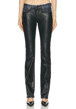 Acne Studios 2013 Stretch Charcoal Leather Pant in Black - Black. Size L (also in M).