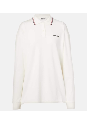 Miu Miu Logo cotton polo sweater