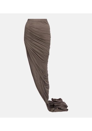 Rick Owens Edfu cotton maxi skirt