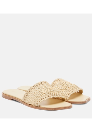 Chloe Soleil logo embroidered slides