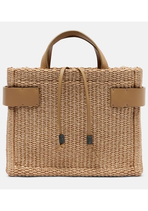 Brunello Cucinelli Essence Large raffia tote bag
