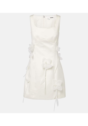 Rotate Bridal floral-applique minidress