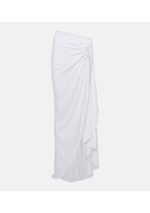 Christopher Esber Crescent draped asymmetric midi skirt