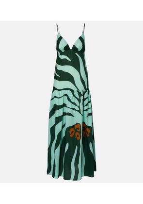 Johanna Ortiz Zea Palm cotton poplin maxi dress