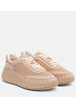 Chloe Nama suede platform sneakers