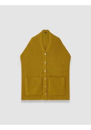 Light Cardigan Stitch Button Scarf - One Size