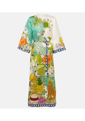 Alemais Hazel printed cotton and silk maxi dress
