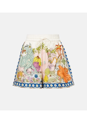 Alemais Hazel printed high-rise shorts