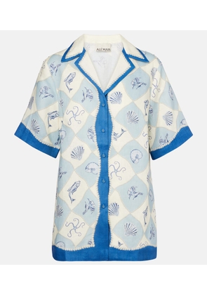 Alemais Pia printed linen shirt