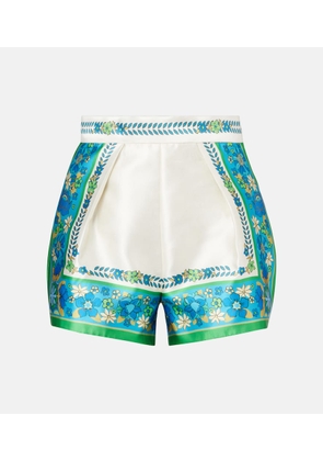 Alemais Vivianna printed high-rise shorts