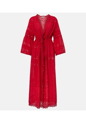 Melissa Odabash Tallulah embroidered cotton kaftan