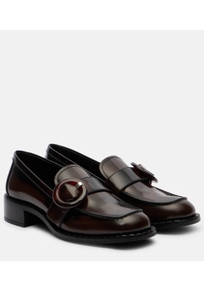 Prada Sienna leather loafers