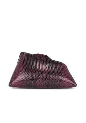 THE ATTICO 8.30 PM Clutch in Burgundy - Burgundy. Size all.