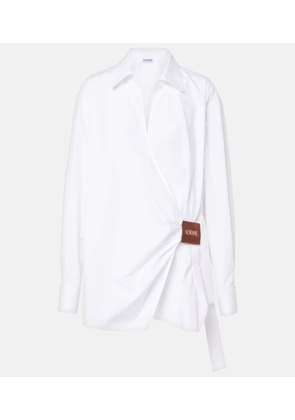 Loewe Draped cotton shirt