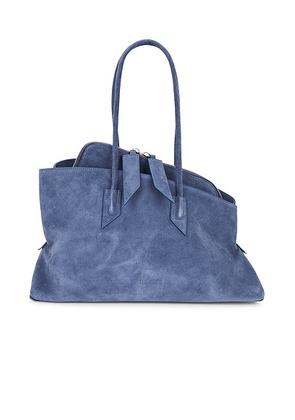THE ATTICO La Passeggiata Medium Top Handle Bag in Sapphire Blue - Blue. Size all.