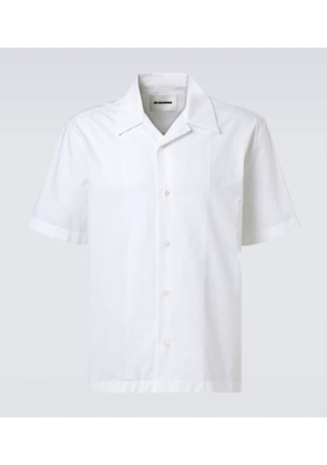 Jil Sander Checked cotton poplin shirt