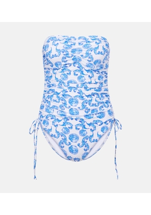 Melissa Odabash Sydney ruched printed swimsuit