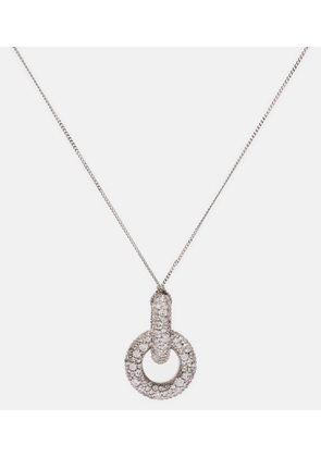 Max Mara Embellished pendant necklace