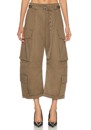 Acne Studios Pama Bolton Cargo Pant in Khaki Green - Army. Size 36 (also in 42).