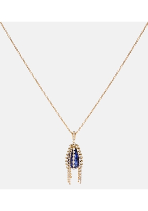 Chloe Crystal-embellished pendant necklace