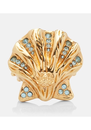 Versace La Medusa embellished ring