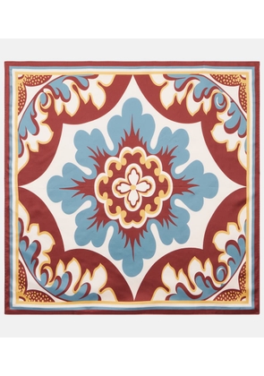 La DoubleJ Printed silk twill scarf