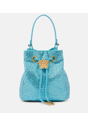 Versace La Medusa Medium embellished bucket bag
