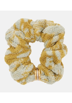 Chloe Chloe Plage floral cotton terry scrunchie