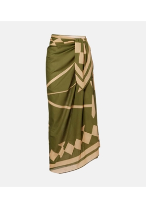 Johanna Ortiz Cotton printed beach cover-up