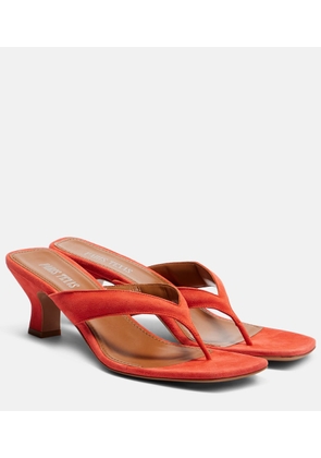 Paris Texas Portofino 55 suede thong sandals