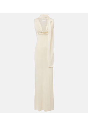 Aya Muse Scarf-detail draped maxi dress
