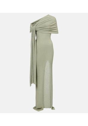 Aya Muse Draped one-shoulder maxi dress