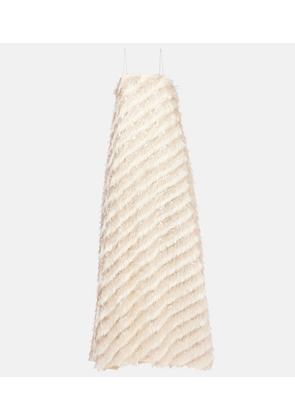 Taller Marmo Anguilla fringed jacquard maxi dress