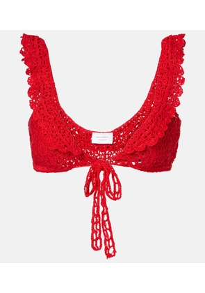 Anna Kosturova Brigitte crochet bra top